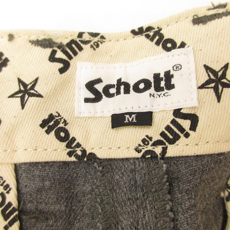 schott | ショット TC DOUBLE PLEATED WIDE PANTS チノパンツ 3116037 グレー サイズ：M