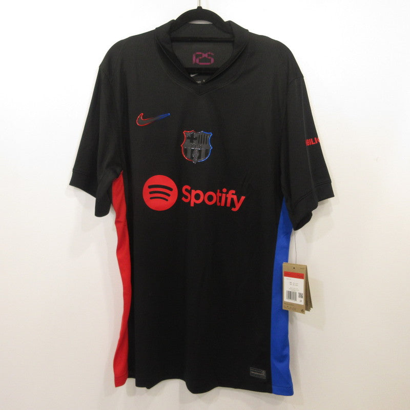 NIKE | Nike 24/25 FC Barcelona AWAY Replica Jersey Short Sleeve Shirt FN8792-011 Black Size: L