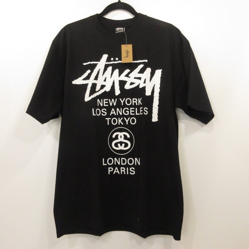 STUSSY | Stüssy WORLD TOUR TEE Short Sleeve T-Shirt 25S3903962 Black Size: L
