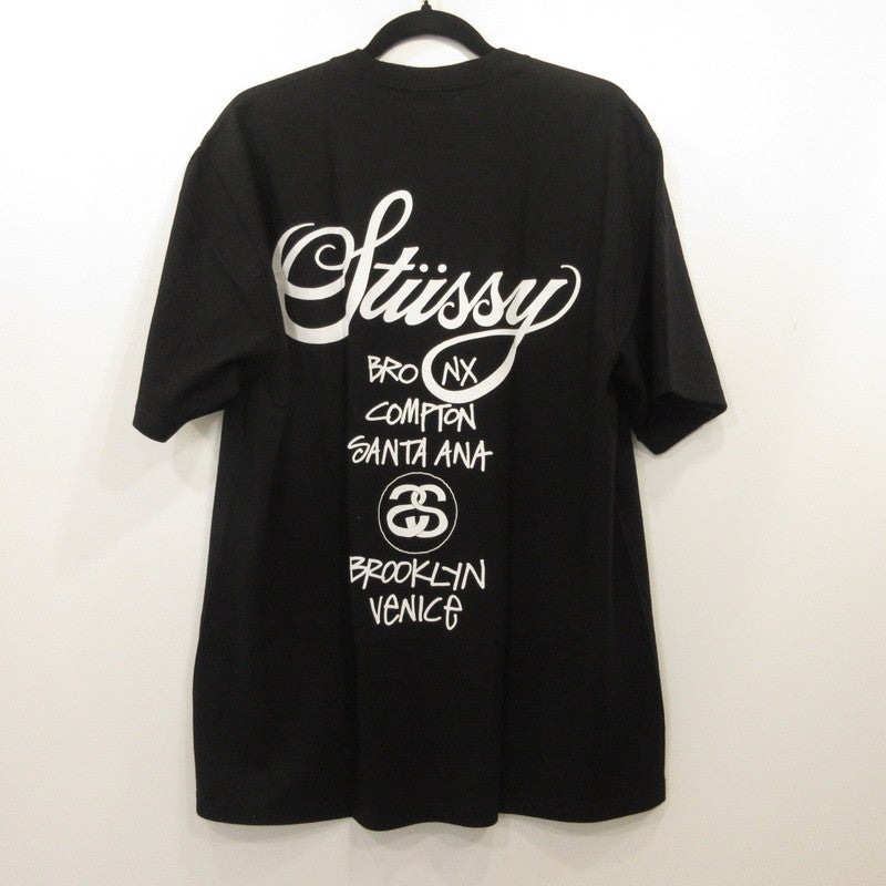 STUSSY | Stüssy WORLD TOUR TEE Short Sleeve T-Shirt 25S3903962 Black Size: L