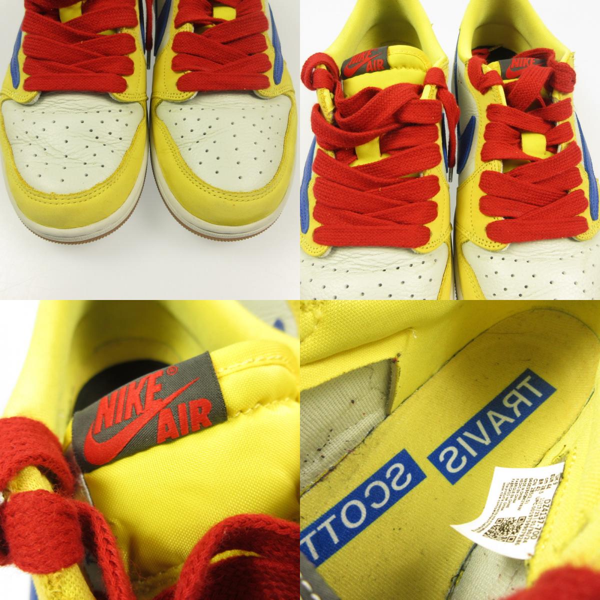 NIKE | Nike WMNS AIR JORDAN 1 LOW OG SP Canary Sneakers DZ4137-700 x Travis Scott Yellow 28.5cm
