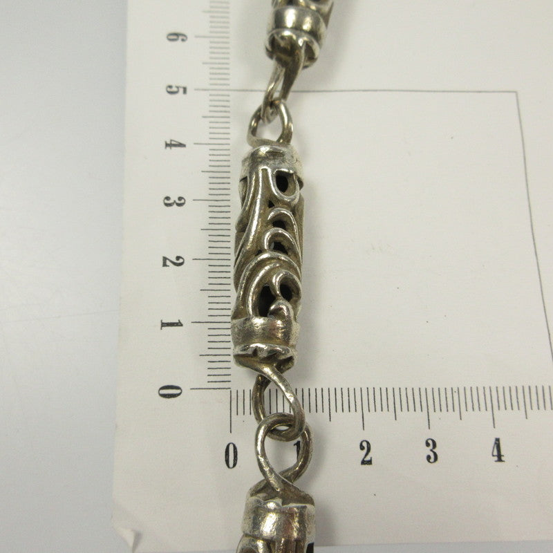 Sv925 | Precious Metal Silver 925 Cross Roller Wallet Chain Silver