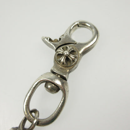 Sv925 | Precious Metal Silver 925 Cross Roller Wallet Chain Silver