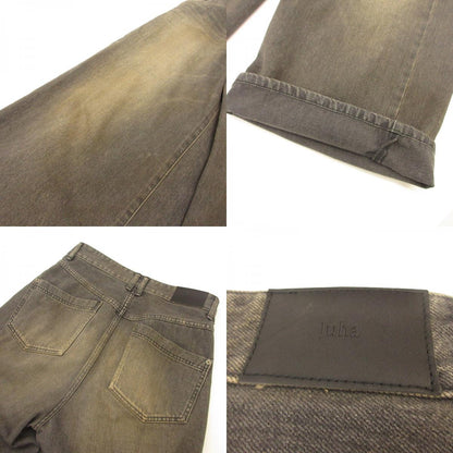 RUST WIDE DENIM PANTS Denim Pants 10210801-1 Black Size: 2
