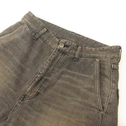 RUST WIDE DENIM PANTS Denim Pants 10210801-1 Black Size: 2