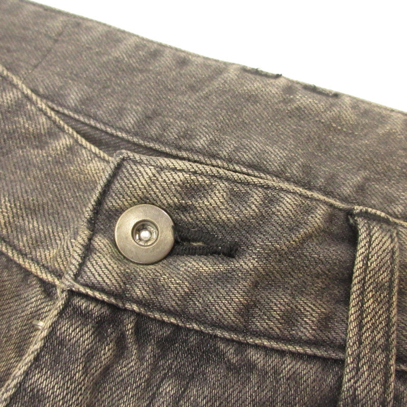 RUST WIDE DENIM PANTS Denim Pants 10210801-1 Black Size: 2
