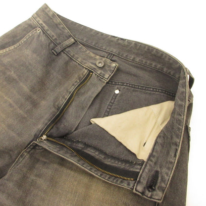 RUST WIDE DENIM PANTS Denim Pants 10210801-1 Black Size: 2