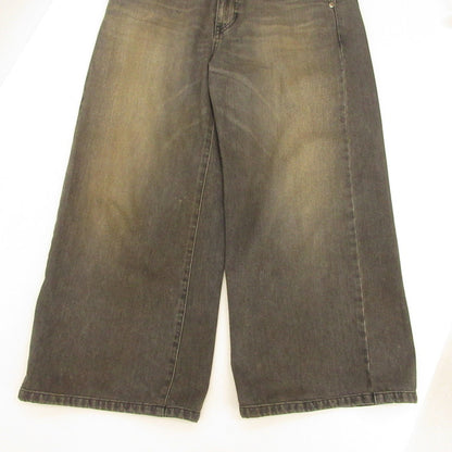 RUST WIDE DENIM PANTS Denim Pants 10210801-1 Black Size: 2
