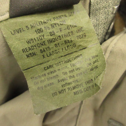 patagonia | Patagonia MARS US Army Level5 Military Pants 8415-01-543-7079 Khaki Size: XL
