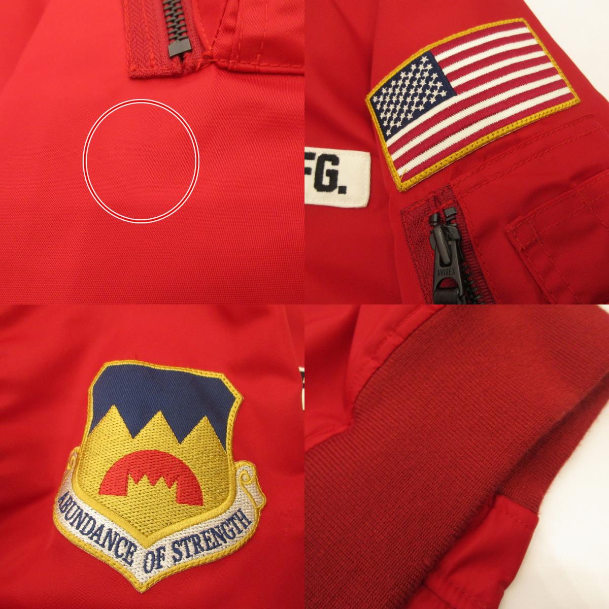 AVIREX | AVIREX FLYING CADET Military Jacket 6112104 Red Size: M