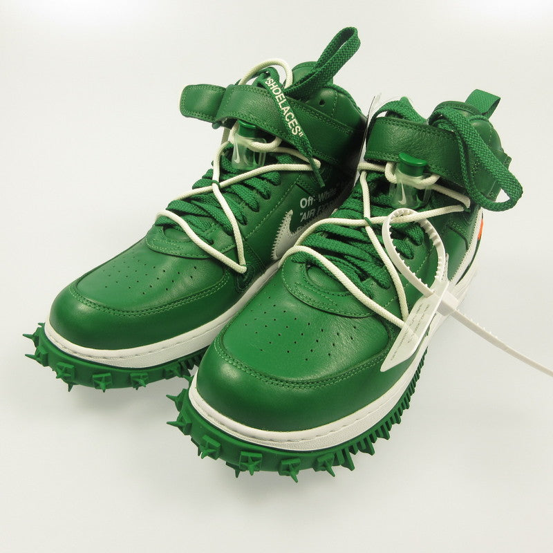 NIKE | Nike AIR FORCE 1 MID SP LTHR Sneakers DR0500-300 ×OFF-WHITE Green 26.5cm