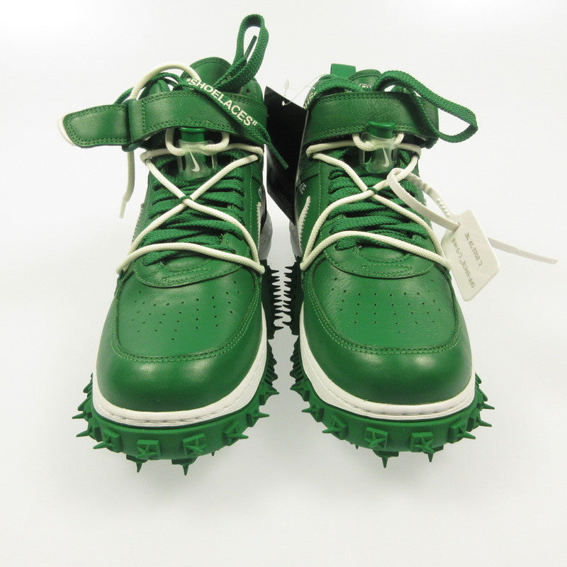 NIKE | Nike AIR FORCE 1 MID SP LTHR Sneakers DR0500-300 ×OFF-WHITE Green 26.5cm