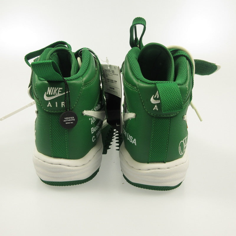NIKE | Nike AIR FORCE 1 MID SP LTHR Sneakers DR0500-300 ×OFF-WHITE Green 26.5cm
