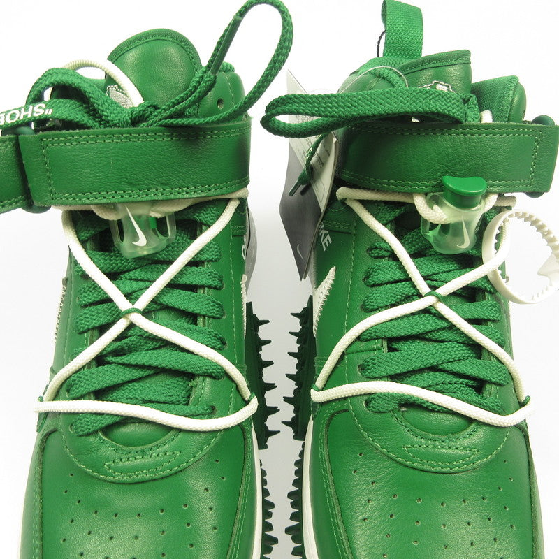 NIKE | Nike AIR FORCE 1 MID SP LTHR Sneakers DR0500-300 ×OFF-WHITE Green 26.5cm