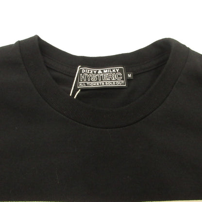 HYSTERIC GLAMOUR | HYSTERIC GLAMOUR MOTORCYCLE GIRL Short Sleeve T-Shirt 02261CT55 Black Size: M