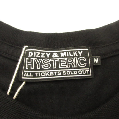 HYSTERIC GLAMOUR | HYSTERIC GLAMOUR MOTORCYCLE GIRL Short Sleeve T-Shirt 02261CT55 Black Size: M