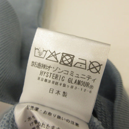 HYSTERIC GLAMOUR | HYS UNIVERSITY Hoodie 02261CF05 Light Blue Size: L