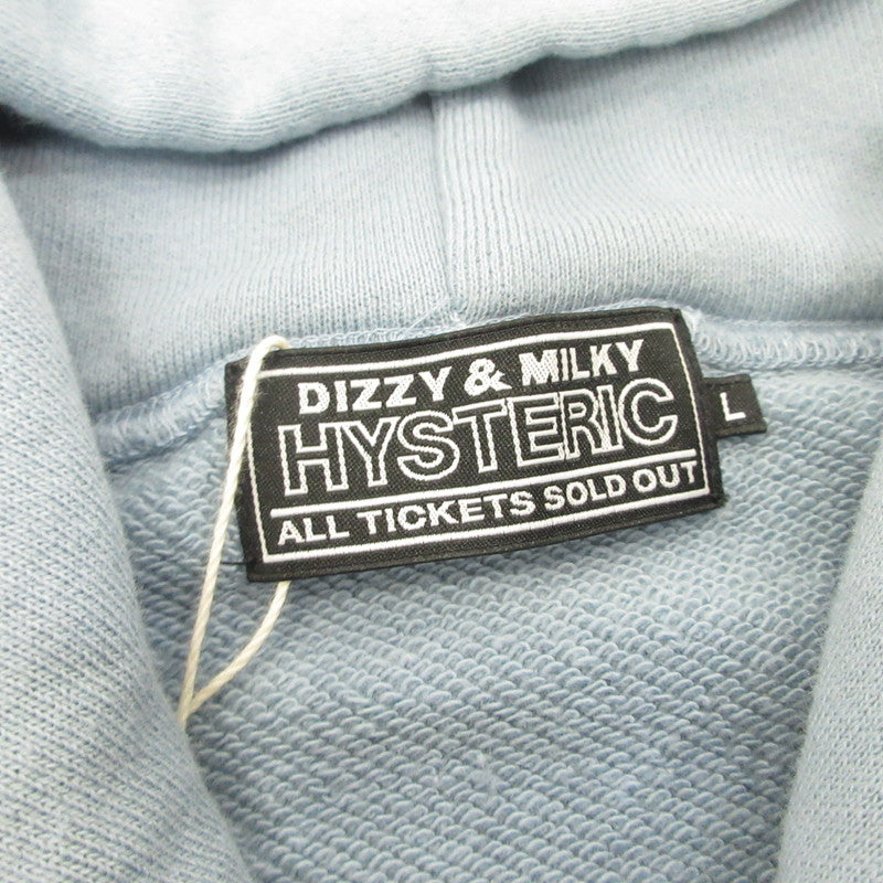 HYSTERIC GLAMOUR | HYS UNIVERSITY Hoodie 02261CF05 Light Blue Size: L