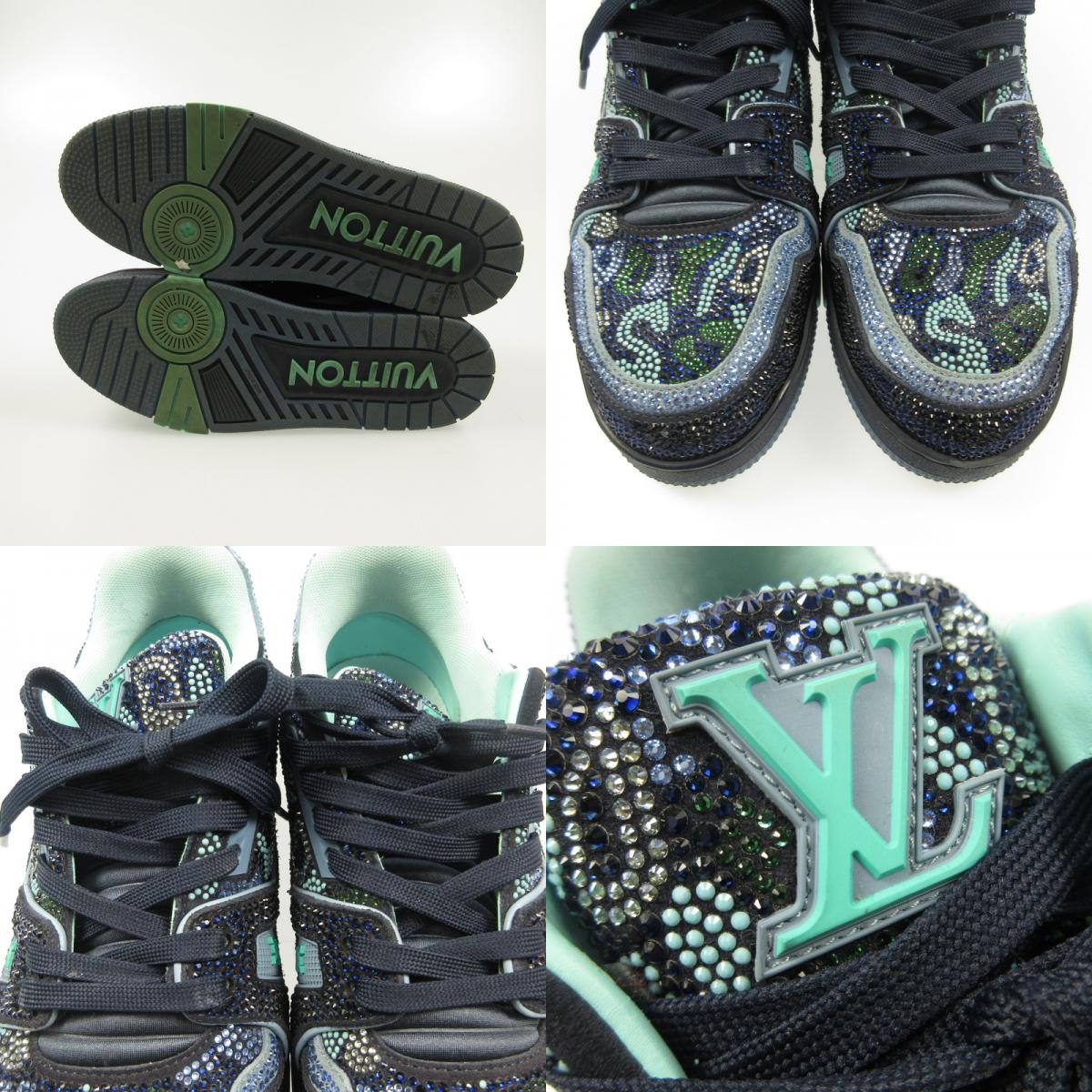 LOUIS VUITTON | Louis Vuitton LV Trainer Line Alphabet Camouflage Sneakers