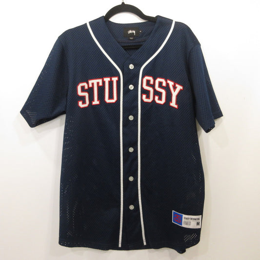 STUSSY | ステューシー 半袖シャツ ネイビー サイズ：M