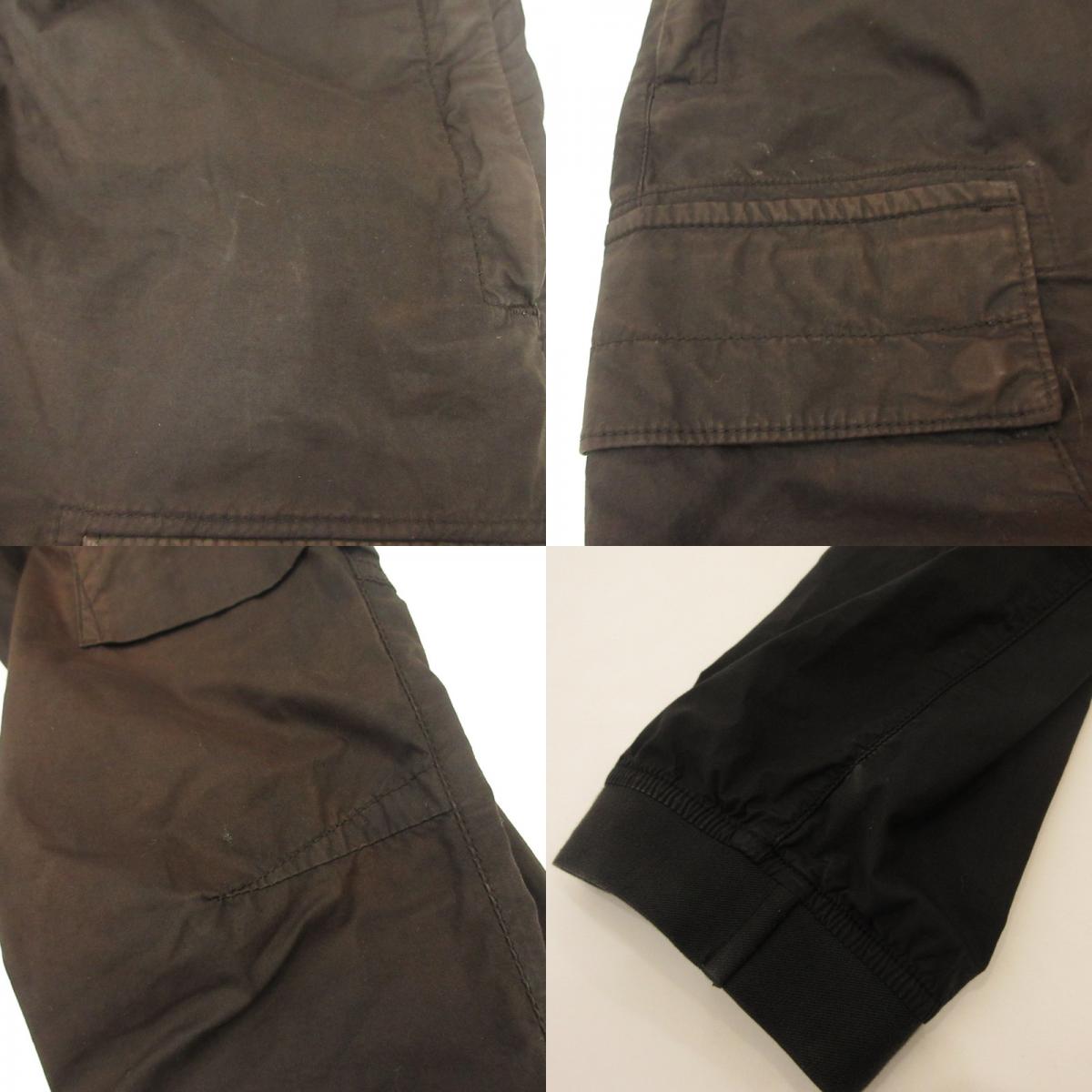 STONE ISLAND | STONE ISLAND 31303 STRETCH COTTON TELA PARACADUTE Cargo Pants 801531303 Black Size: 28