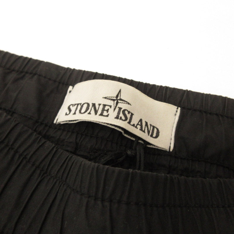 STONE ISLAND | STONE ISLAND 31303 STRETCH COTTON TELA PARACADUTE Cargo Pants 801531303 Black Size: 28