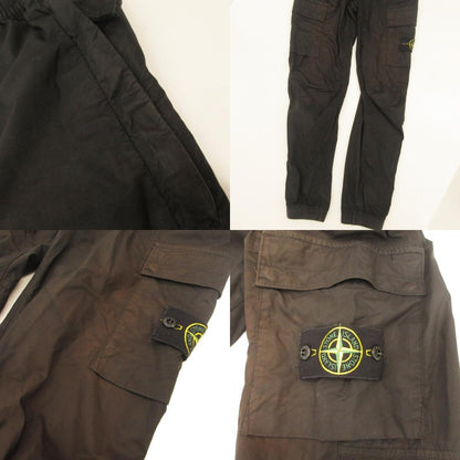STONE ISLAND | STONE ISLAND 31303 STRETCH COTTON TELA PARACADUTE Cargo Pants 801531303 Black Size: 28