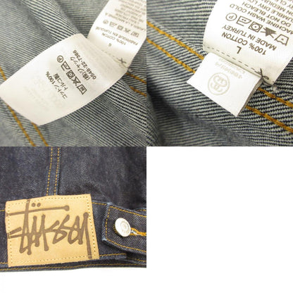 STUSSY | Stussy DENIM TRUCKER JACKET Denim 115781 Navy Size: L