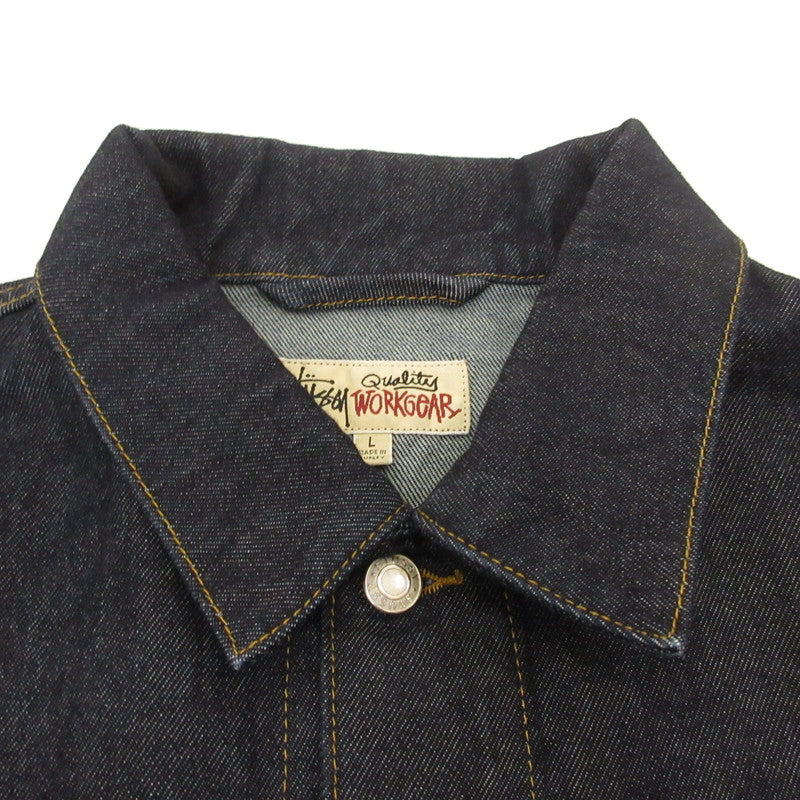 STUSSY | Stussy DENIM TRUCKER JACKET Denim 115781 Navy Size: L