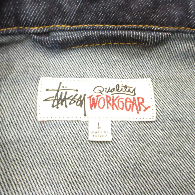 STUSSY | Stussy DENIM TRUCKER JACKET Denim 115781 Navy Size: L