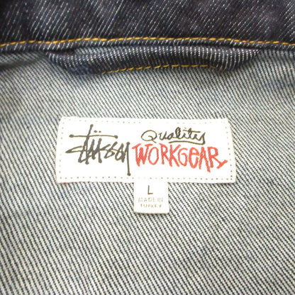 STUSSY | Stussy DENIM TRUCKER JACKET Denim 115781 Navy Size: L