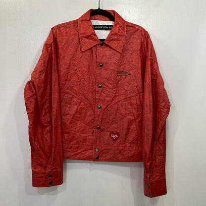 GUITARIST PRINTED TYVEK JACKET ナイロンジャケット 2025S/S レッド サイズ：M【姫路東店】