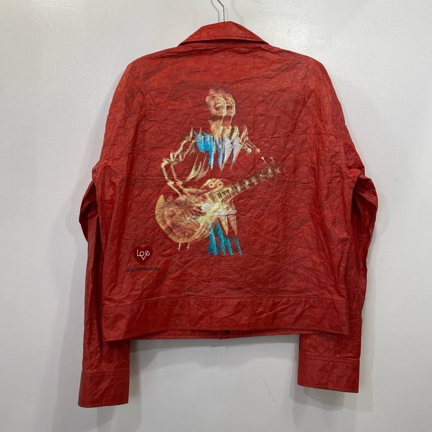 GUITARIST PRINTED TYVEK JACKET ナイロンジャケット 2025S/S レッド サイズ：M【姫路東店】