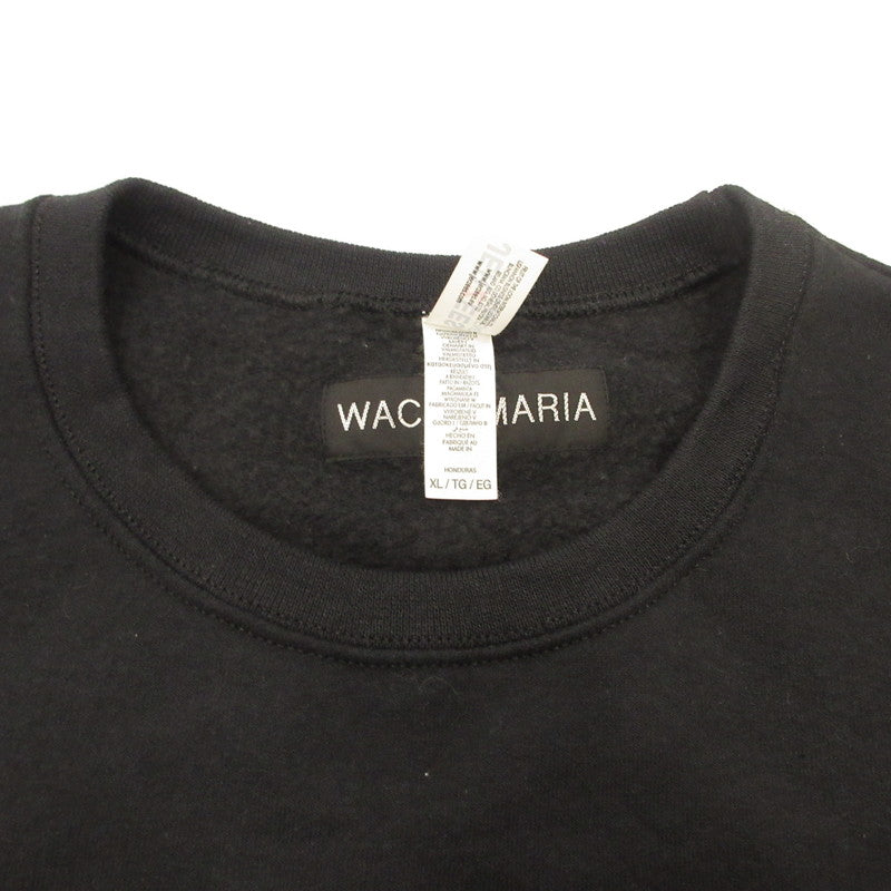 WACKOMARIA | ワコマリア CREW NECK SWEAT SHIRT TYPE-1 Sweatshirt 26SSE-WMC-SS06 JERZEES Black Size: XL