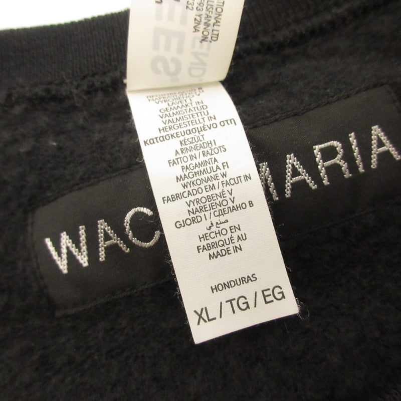 WACKOMARIA | ワコマリア CREW NECK SWEAT SHIRT TYPE-1 Sweatshirt 26SSE-WMC-SS06 JERZEES Black Size: XL