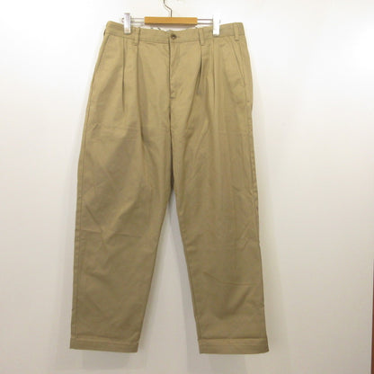 schott | Schott TC DOUBLE PLEATED WIDE PANTS Khaki Size: XL
