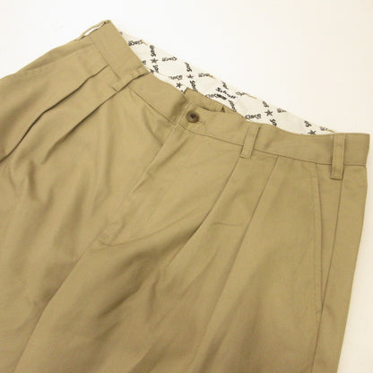 schott | Schott TC DOUBLE PLEATED WIDE PANTS Khaki Size: XL