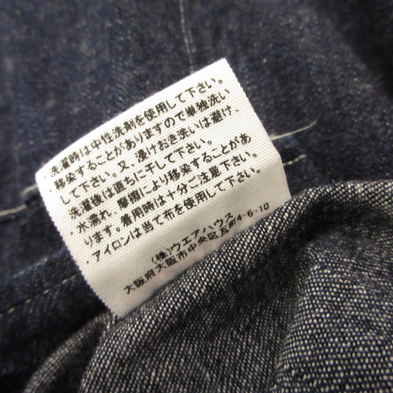 WARE HOUSE | Warehouse Light-Ounce Denim Open Collar Shirt Other Tops Navy Size: 42
