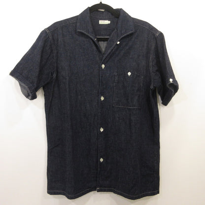 WARE HOUSE | Warehouse Light-Ounce Denim Open Collar Shirt Other Tops Navy Size: 42