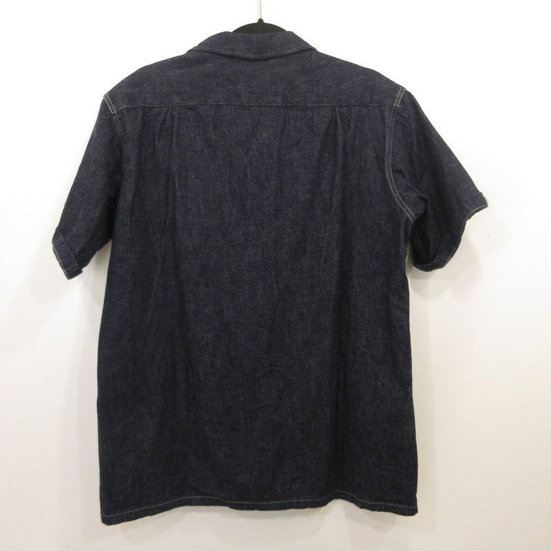 WARE HOUSE | Warehouse Light-Ounce Denim Open Collar Shirt Other Tops Navy Size: 42