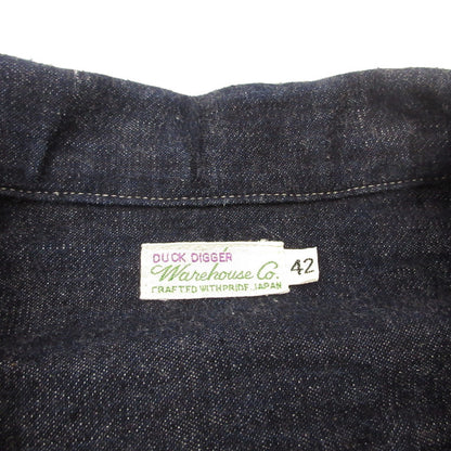 WARE HOUSE | Warehouse Light-Ounce Denim Open Collar Shirt Other Tops Navy Size: 42