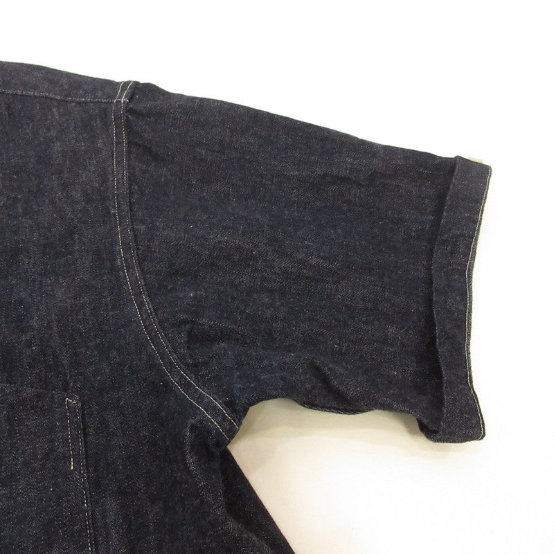 WARE HOUSE | Warehouse Light-Ounce Denim Open Collar Shirt Other Tops Navy Size: 42