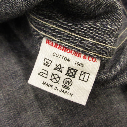 WARE HOUSE | Warehouse Light-Ounce Denim Open Collar Shirt Other Tops Navy Size: 42