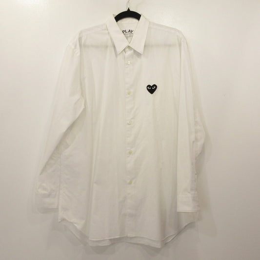 PLAY COMME des GARCONS | プレイコムデギャルソン 長袖シャツ AZ-B004 ホワイト サイズ：XL