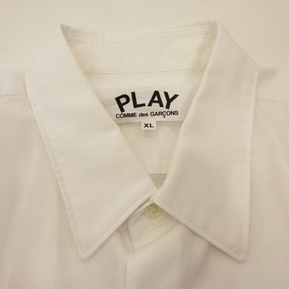 PLAY COMME des GARCONS Long Sleeve Shirt AZ-B004 White Size: XL