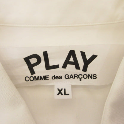PLAY COMME des GARCONS Long Sleeve Shirt AZ-B004 White Size: XL