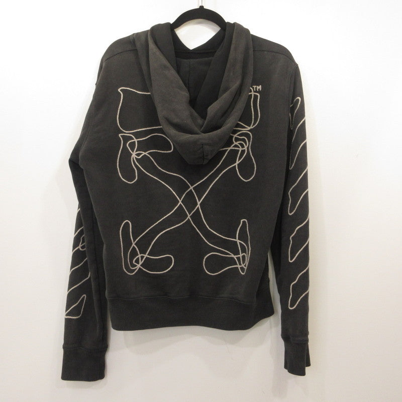 OFF-WHITE | OFF-WHITE ABSTRACT ARROWS SLIM HOODIE OMBB034F19E30011 Eastland Co. Ltd. Authentic Black Size: S