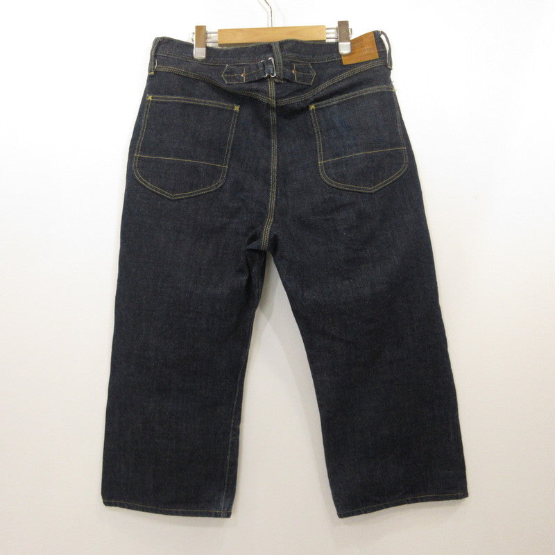 TROPHY CLOTHING | Trophy Clothing Waist Overalls Dirt Denim Jeans Lot.1604 Navy Size: 36