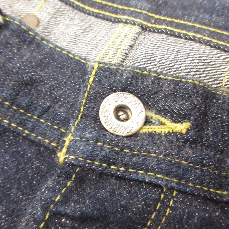 TROPHY CLOTHING | Trophy Clothing Waist Overalls Dirt Denim Jeans Lot.1604 Navy Size: 36