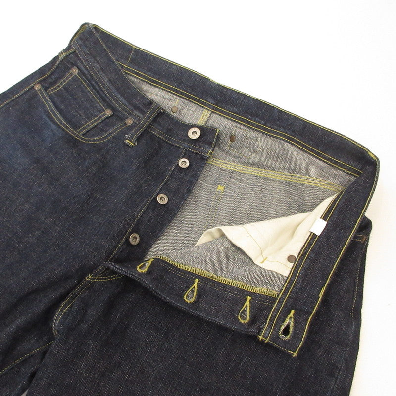 TROPHY CLOTHING | Trophy Clothing Waist Overalls Dirt Denim Jeans Lot.1604 Navy Size: 36